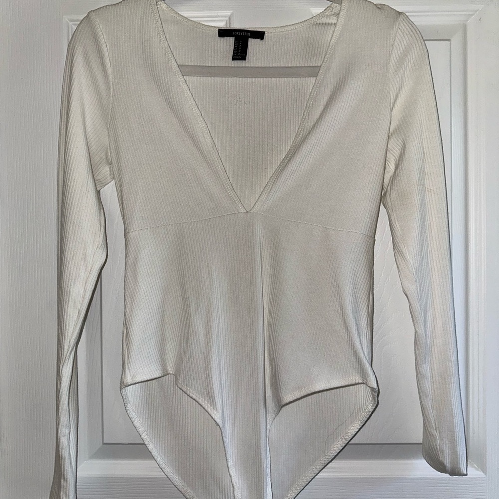 White Long Sleeve Top